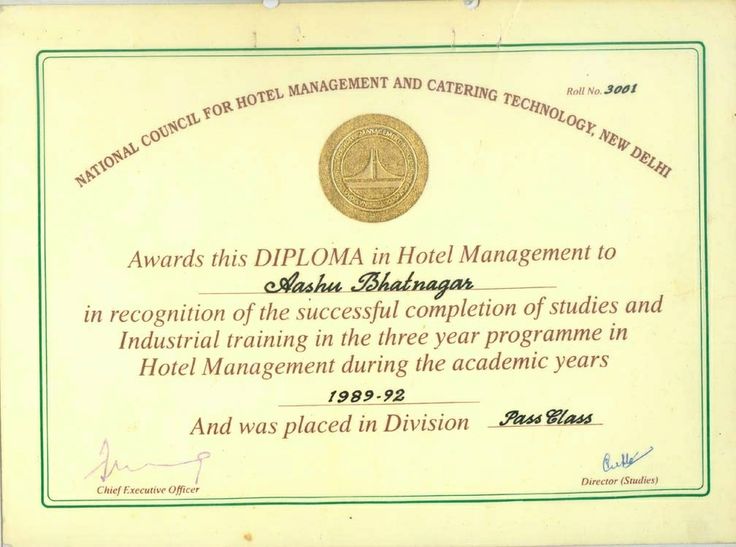 Hotel Management Degree 2024