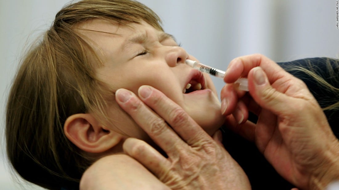 Flu vaccine for children in October 2024