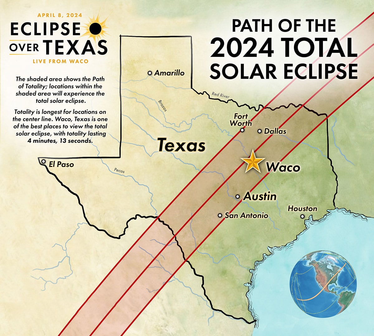 Eclipse viewing locations in Texas for October 2024