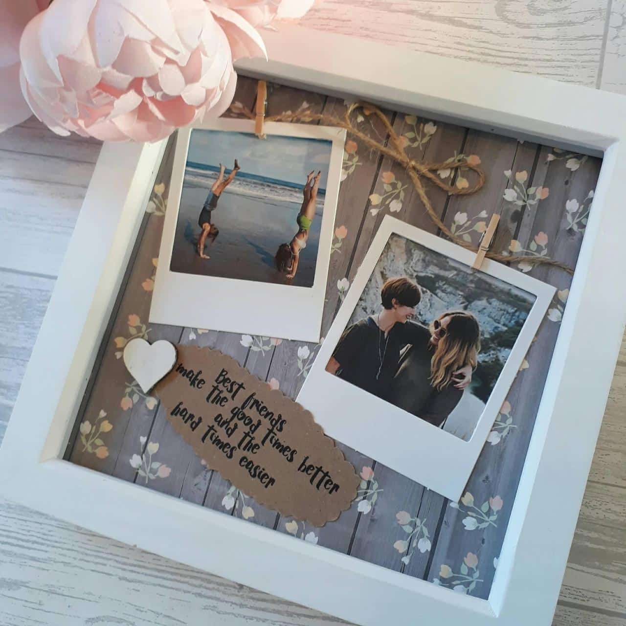 Geschenk freunde freundin freundes brautjungfer valentinstag rahmen geburtstagsgeschenk gunsten kumpan cadeau diydekoideen romantische vriend freund kumpel scrabble madame frisuren fotoboxen