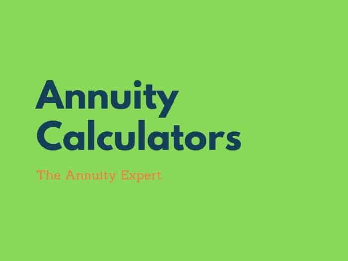 Immediate Lifetime Annuity Calculator