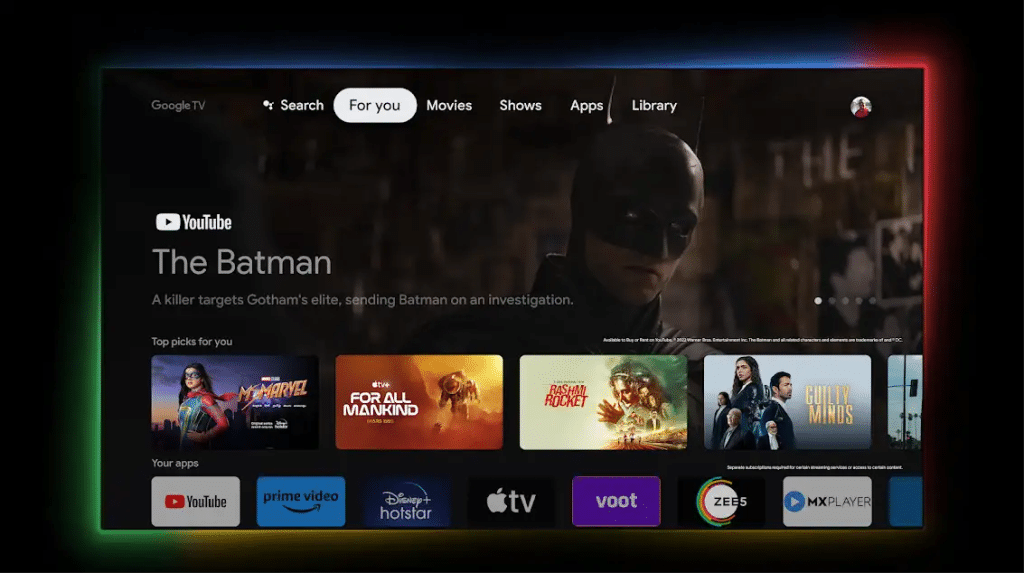 Android 14 update for TV