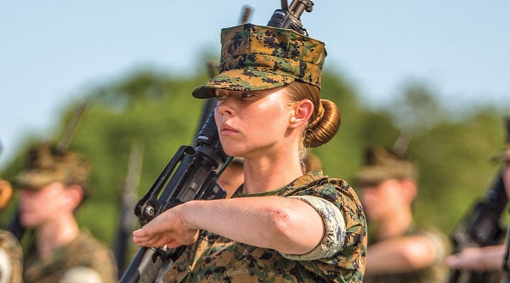 What are the arguments for and against a women's military draft?