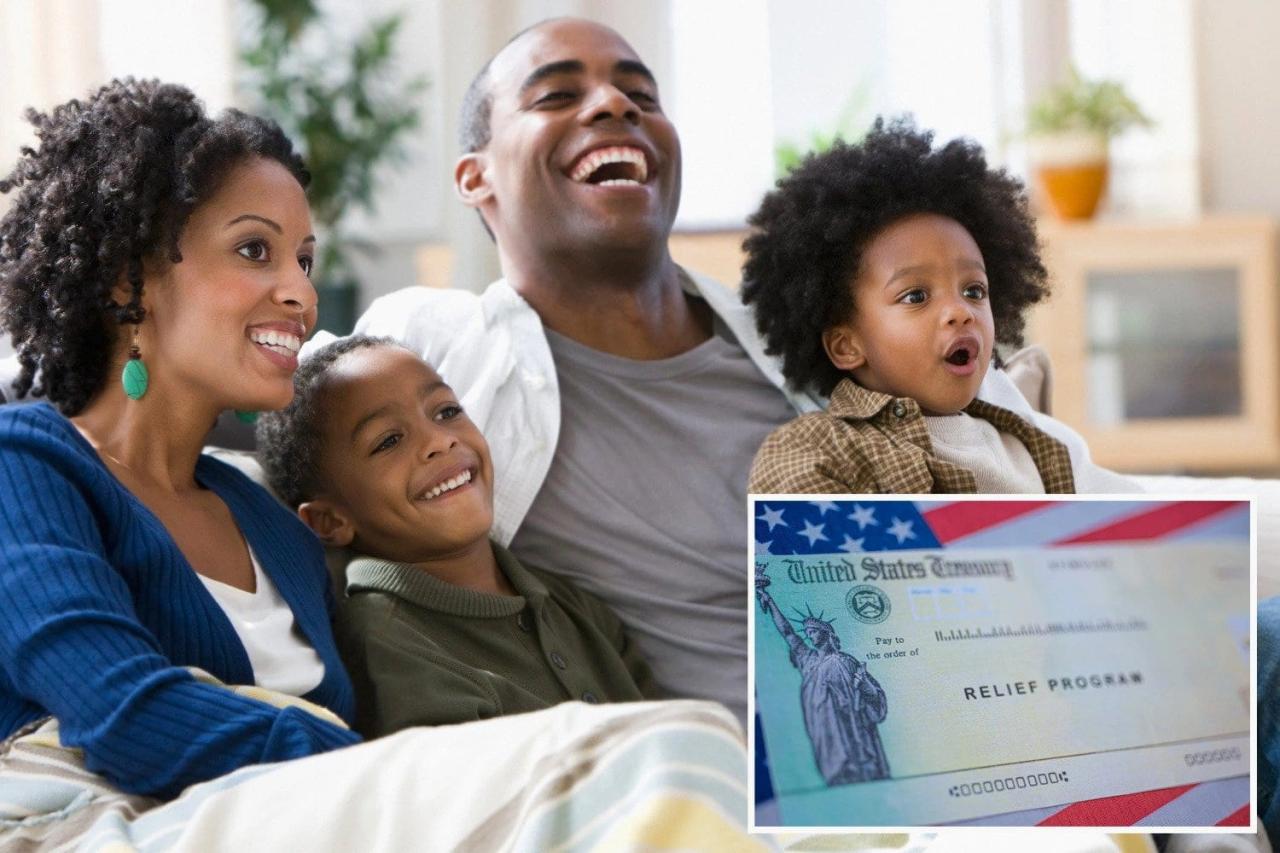 Stimulus Check Payment Amounts for Families with Children