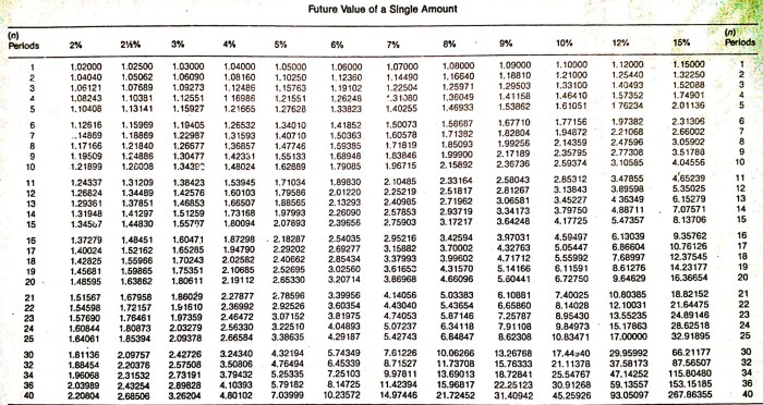 Compound Value Annuity Factor Table 2024