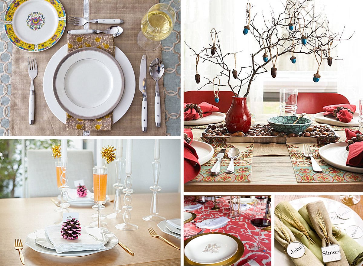 Thanksgiving table setting ideas and inspiration