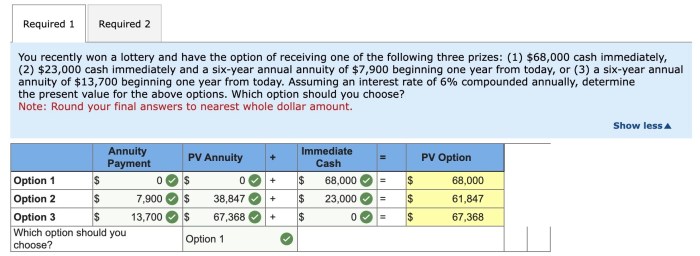 Immediate Annuity Settlement Options