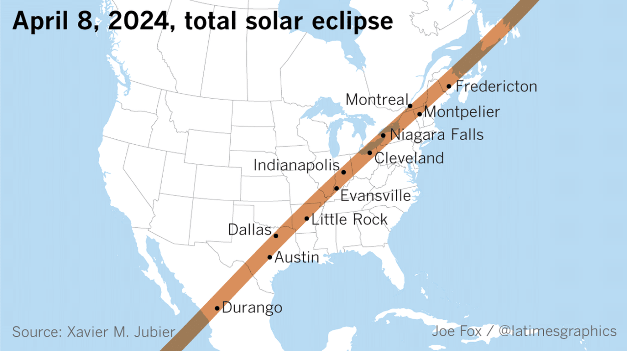 Best places to watch the solar eclipse in October 2024