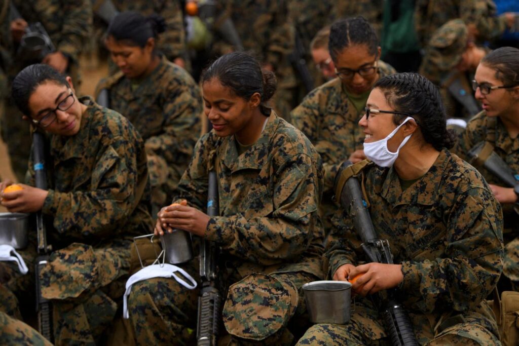 How would a women's military draft affect the recruitment and retention of women in the military?