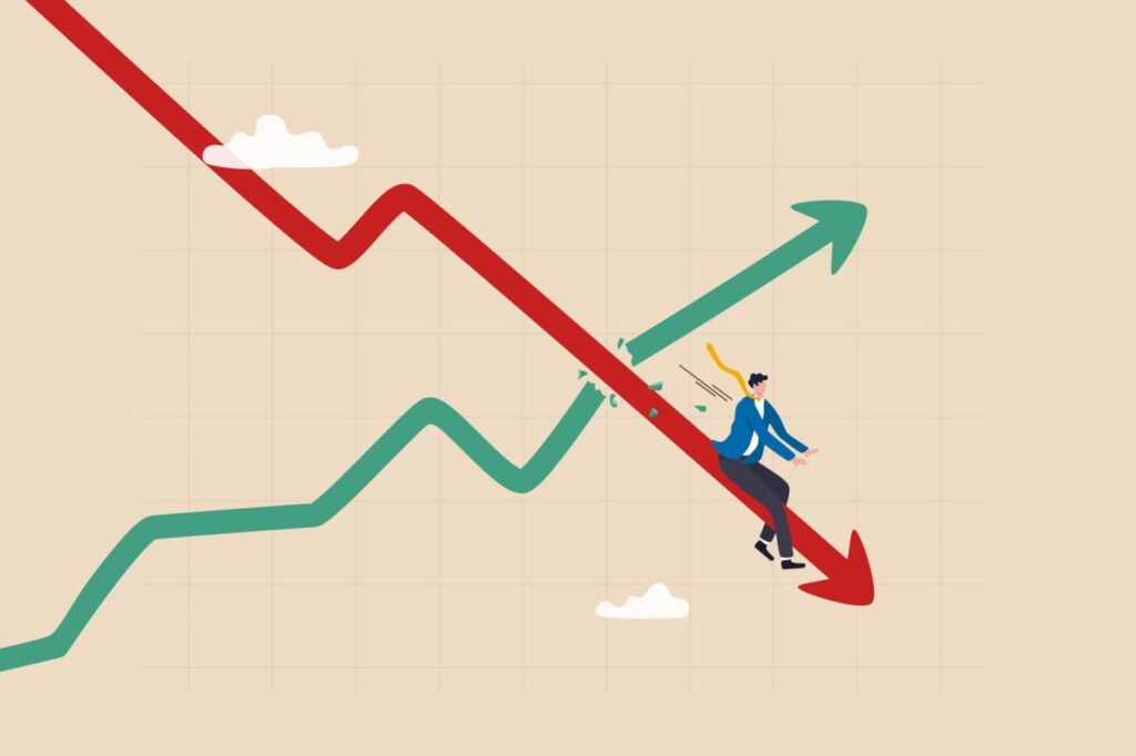 Stagflation high unemployment inflation situation stays remain steadily levels down also