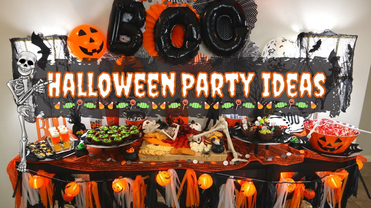 Party halloween decorations ideas theme decor themed orange decoration themes table kids crazy homedit set treats fiesta krispie easily designed