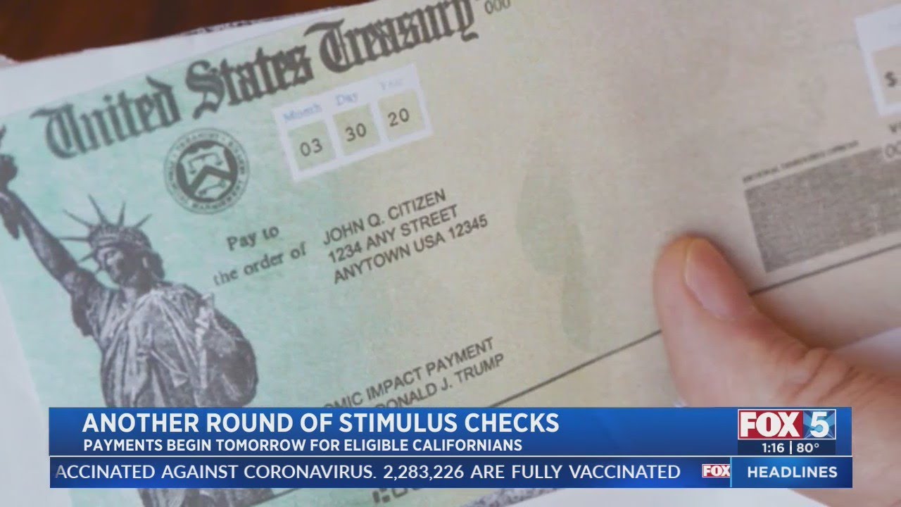 Stimulus Check Legislation Updates in California