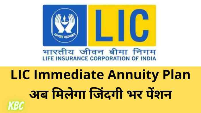 Lic Immediate Annuity Plan 2020