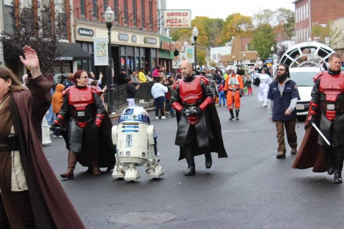 Woburn parade halloween lions host club enjoyment families surrounding communities while children